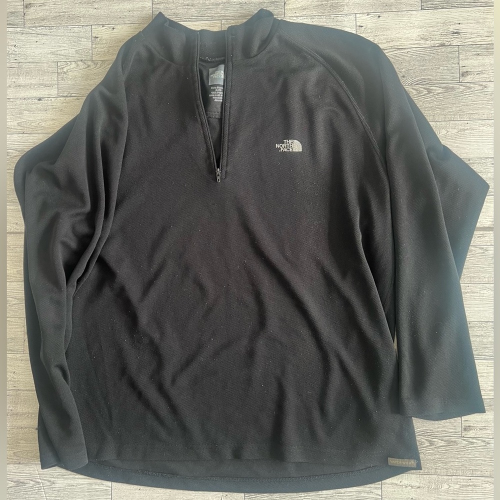 THE‎ NORTH FACE Black 1/4 Zip Pullover Style Jacket Size XL Long Sleeves